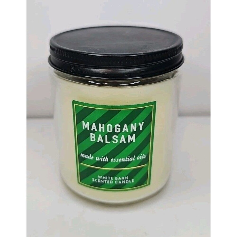 Bath & Body Works  7 Oz.  MAHOGANY BALSAM Candle